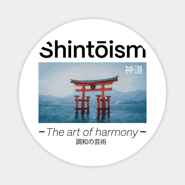 Shintoism Religion Design Magnet by Ampzy